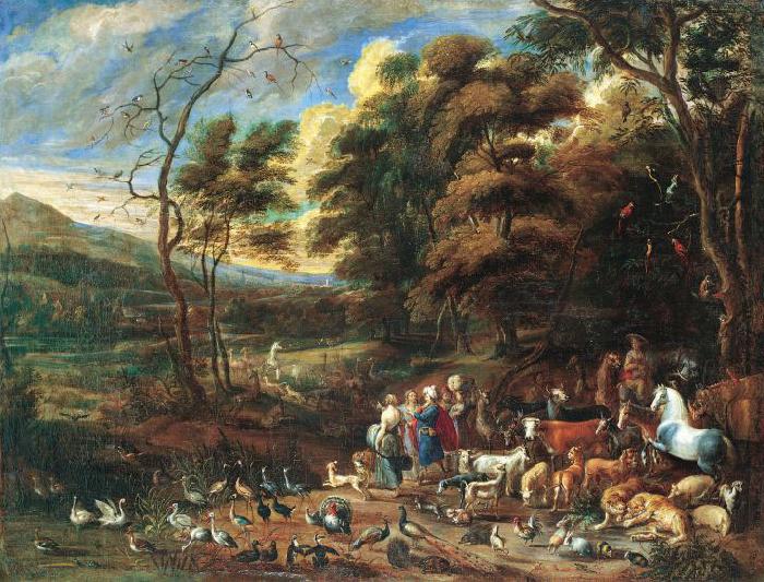 unknow artist Journey to Noah's Ark oil painting picture